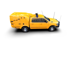 Pickup truck isolated on background. 3d rendering - illustration png