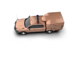 Pickup truck isolated on background. 3d rendering - illustration png