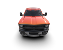 Pickup truck isolated on background. 3d rendering - illustration png