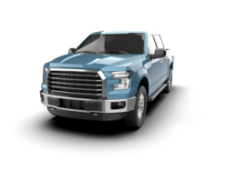 Pickup truck isolated on background. 3d rendering - illustration png