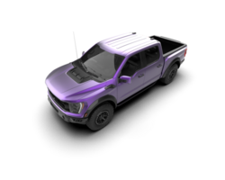 Pickup truck isolated on background. 3d rendering - illustration png