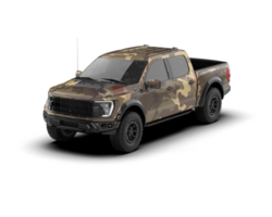 Pickup truck isolated on background. 3d rendering - illustration png