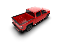 Pickup truck isolated on background. 3d rendering - illustration png