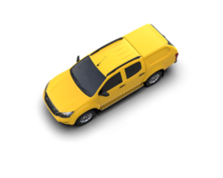 Pickup truck isolated on background. 3d rendering - illustration png