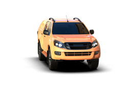 Pickup truck isolated on background. 3d rendering - illustration png