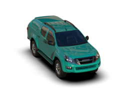 Pickup truck isolated on background. 3d rendering - illustration png