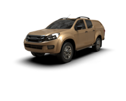 Pickup truck isolated on background. 3d rendering - illustration png