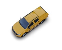 Pickup truck isolated on background. 3d rendering - illustration png