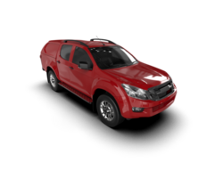 Pickup truck isolated on background. 3d rendering - illustration png
