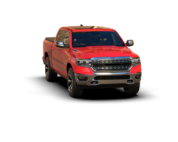 Pickup truck isolated on background. 3d rendering - illustration png
