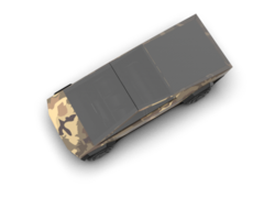 Pickup truck isolated on background. 3d rendering - illustration png