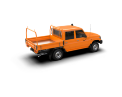 Pickup truck isolated on background. 3d rendering - illustration png