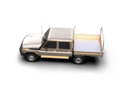Pickup truck isolated on background. 3d rendering - illustration png