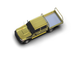 Pickup truck isolated on background. 3d rendering - illustration png