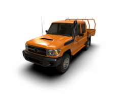 Pickup truck isolated on background. 3d rendering - illustration png