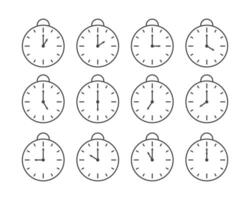 Icons set timer, clock, alarm clock, stopwatch and time icon. vector