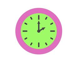 Summer clock color icon design with fruits. Fruit icons of time. vector