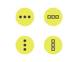Hamburger menu icon, buttons for website, UI navigation, mobile app, presentation. design elements and user Interface icons. vector
