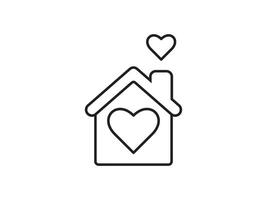 Icon a house representation, isolated against a clean background. This simple symbol evokes a sense of warmth and security, embodying the concept of home. vector