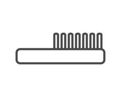 graphic icons of beauty in the form of combs for massage or darsonval procedures. vector