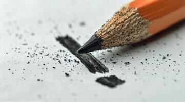 Pencil Point on Paper photo