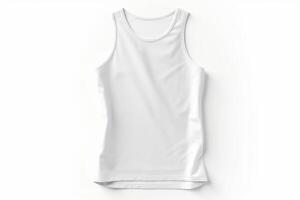Blank sleeveless t-shirt mockup, front view photo