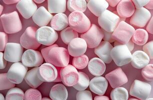 Pink and White Marshmallows photo
