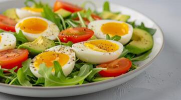 Egg Salad With Avocado and Tomato photo