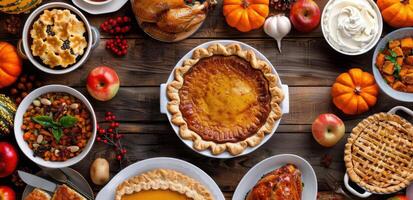 Thanksgiving Dinner Table Setting photo