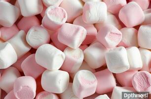 Pink and White Marshmallows photo