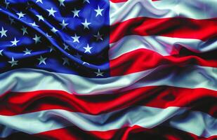 Waving American Flag photo