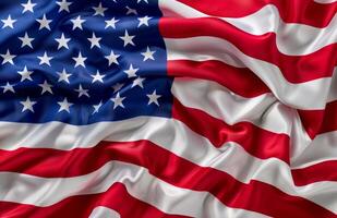 Waving American Flag photo