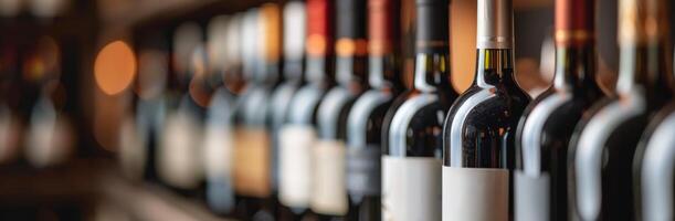 Wine Bottles On Display photo