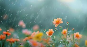 Flowers In The Rain photo