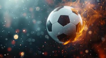 Soccer Ball In Flames photo