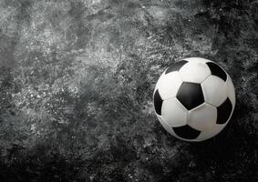 Soccer Ball on Rough Surface photo