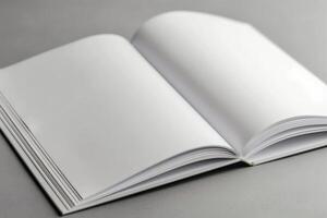 Open Book on Table photo