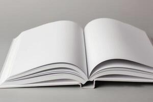 Open Book on Table photo