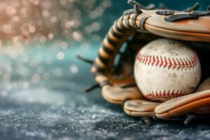 Baseball In A Glove photo