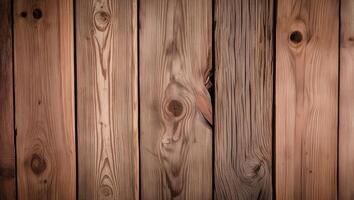 Rustic wooden planks with natural grain, perfect for backgrounds and textures in design projects photo
