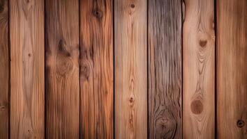 Rustic wooden planks with natural grain, perfect for backgrounds and textures in design projects photo