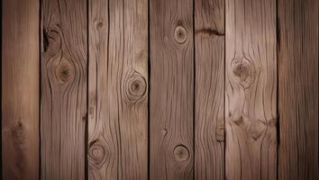 Rustic wooden planks with natural grain, perfect for backgrounds and textures in design projects photo