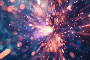 Abstract Experimental Dynamic HighSpeed Capture of Fireworks Background photo