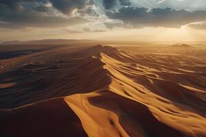 Nature nature background Shadows of Clouds Over Desert Dunes photo