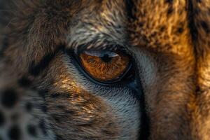 Nature of Cheetahs Eye Capturing the ed Intensity and Speed in Its Gaze and nature background photo