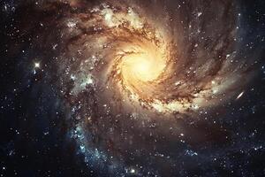 Grandeur Whirlpool Galaxy in Deep Field nature background photo