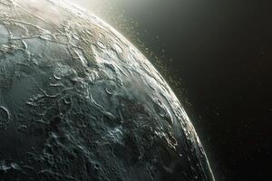 Interstellar Background Space Exploration Exploration Nature of Distant Exoplanet with Unique Atmospheric Patterns photo