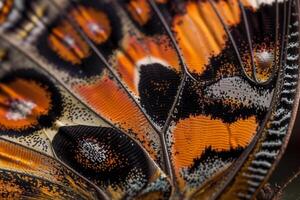 of Tortoiseshell Butterfly Shell Patterns in Sunlight nature background photo