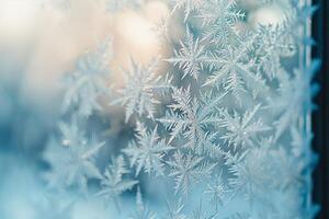 Nature Intricate Frost Patterns on Windowpane Resembling Delicate Lacework  nature background photo