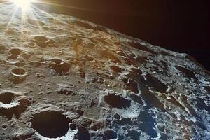Bright Spots and Cratered Surface of Ceres Largest Asteroid in Belt Background and Nature photo